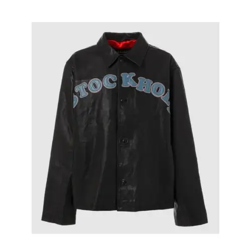 GONが着用しているSTOCKHOLM SURFBOARD CLUBのレザージャケット