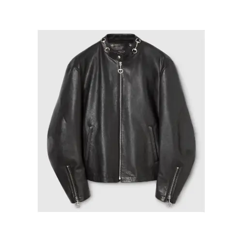 リノが着用しているGUCCIのレザージャケット